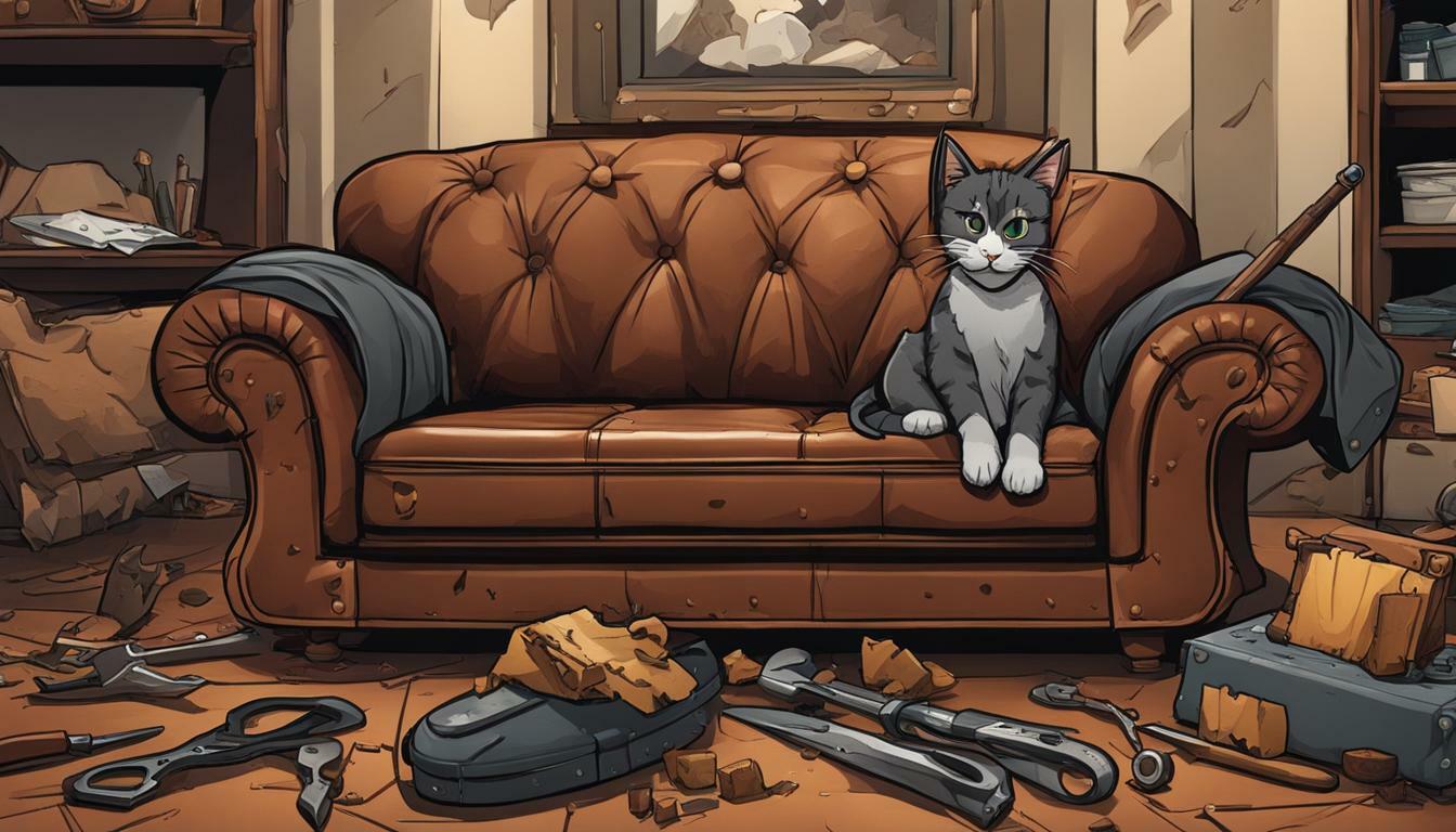 How to Fix Leather Couch from Cat Scratches at Home. StepByStep Fix