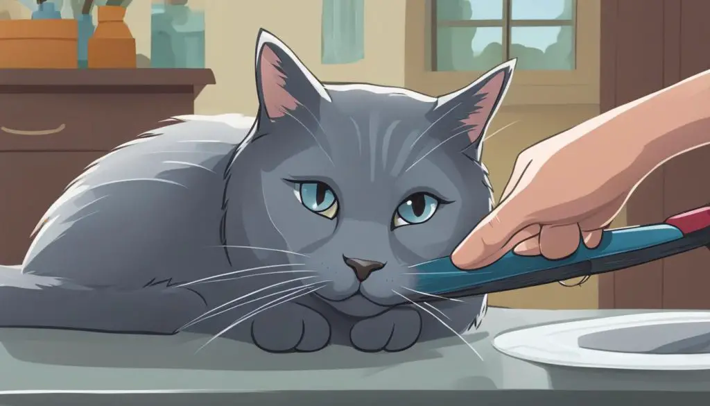 Russian Blue cat grooming challenges