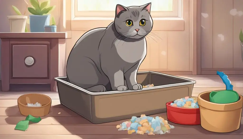 Scottish Fold Cat litter box training difficulties
